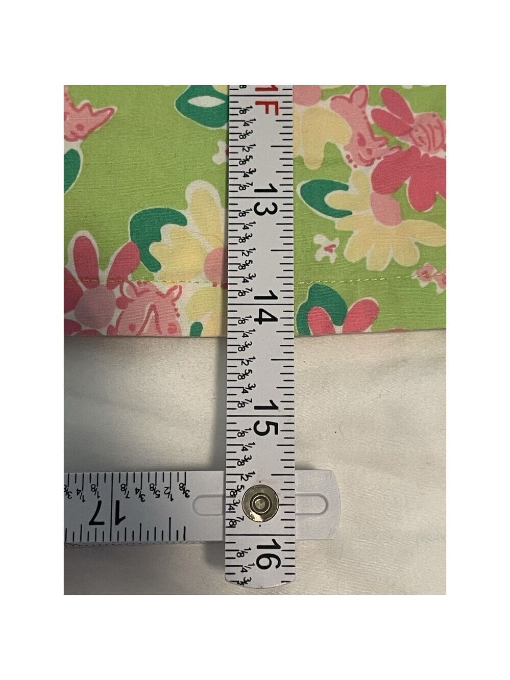 Lilly Pulitzer Floral & Rhino Print Women’s Mini Skirt W/Shorts Size 4P Skort - Picture 11 of 11
